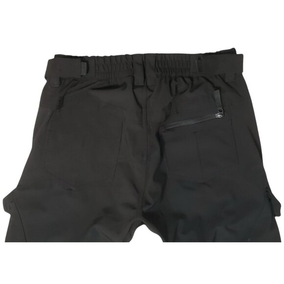 Gerry Snowboard Pants Snow Ski Black Fleece Lined Gaiters Cargo Stretch Mens M - Picture 14 of 15